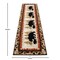 Masada Rugs Cabin/Lodge Theme Area Rug with Bear and Cub Scene
